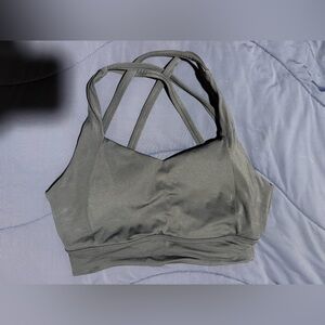 Buffbunny black strappy back sports bra with removable cups